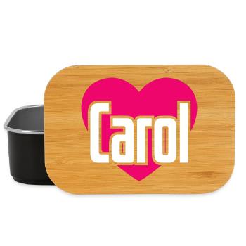 I Love Carol Pink Heart I Love Carol - Lunch Box - black - Front