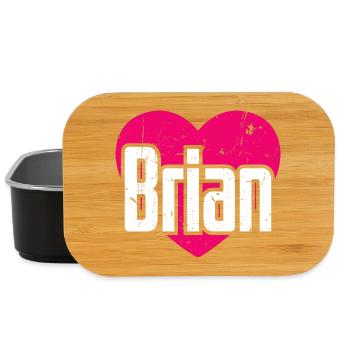 I Love Brian Pink Heart I Love Brian - Lunch Box - black - Front