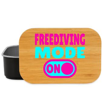 Freediving Mode ON - Taucher - Lunch Box - Schwarz - Vorne