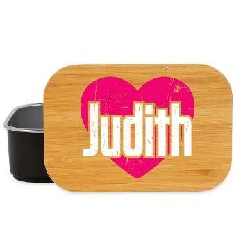 I Love Judith Pinkes Herz Ich liebe Judith - Lunch Box - Schwarz - Vorne