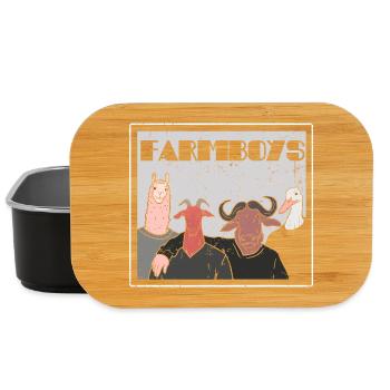 Farmboys - für Farmer, Bauern und Tierfans - Lunch Box - Schwarz - Vorne