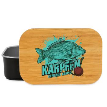 Karpfen – Der König des Sees - Lunch Box - Schwarz - Vorne