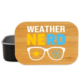 Storm Meteorology Meteorologist Tornado - Lunch Box - black - Front