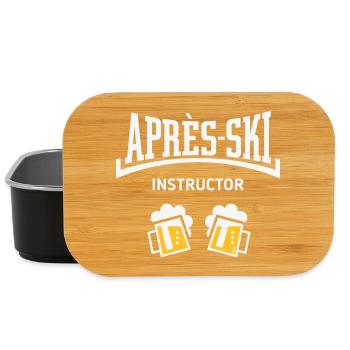 Après-Ski Instructor (Bier Apres Ski Konkav NEG2C) - Lunch Box - Schwarz - Vorne
