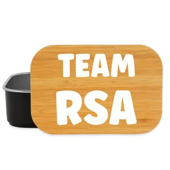 Team RSA Block Black White - Lunch Box - black - Front