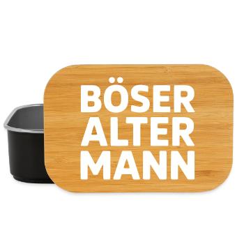 Böser Alter Mann TypoStack - Lunch Box - Schwarz - Vorne