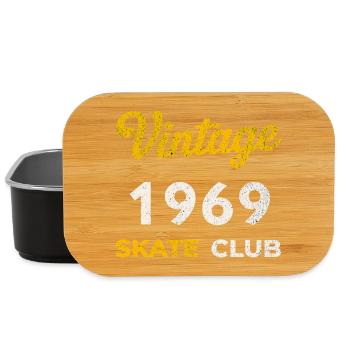 Vintage 1969 Skate Club Retro Geburtsjahr Geschenk - Lunch Box - Schwarz - Vorne