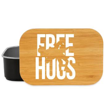 Free Hugs Wrestling – Funny MMA Grappling Gear - Lunch Box - black - Front