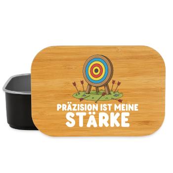 Precision is my strength - Archery - Lunch Box - black - Front