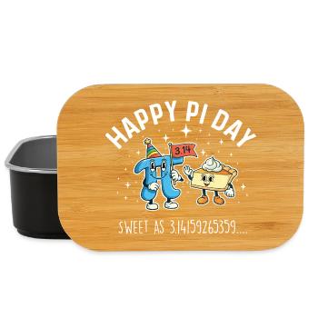 Happy Pi Day Sweet As 3.14 Mathematik-Meme - Lunch Box - Schwarz - Vorne