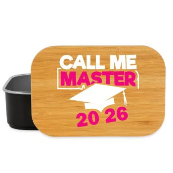 Master 2026 Graduation Graduation - Lunch Box - black - Front