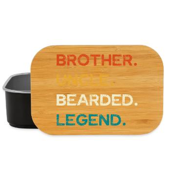 Bearded Legend: Bruder und Onkel - Lunch Box - Schwarz - Vorne