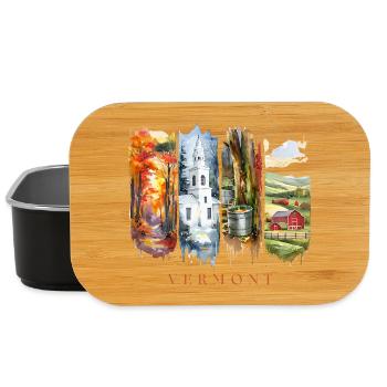 Vermont Travel – Autumn Foliage & Farm Life - Lunch Box - black - Front