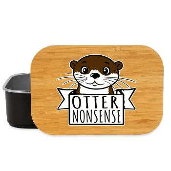 Otter Nonsense Lustig Wortspiel Otter Liebe Spruch - Lunch Box - Schwarz - Vorne
