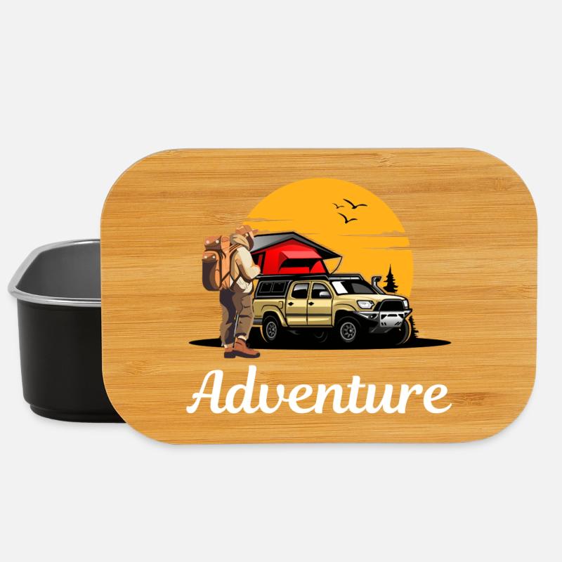 Abenteuerpfad Campingroadtrip - Lunch Box - Schwarz