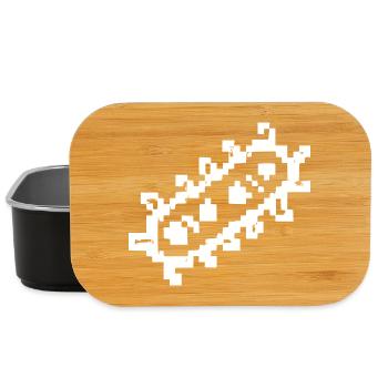 Bacteria Rods Pixel Germ - Lunch Box - black - Front