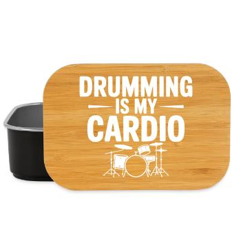 Trommeln ist mein Cardio - Lunch Box - Schwarz - Vorne