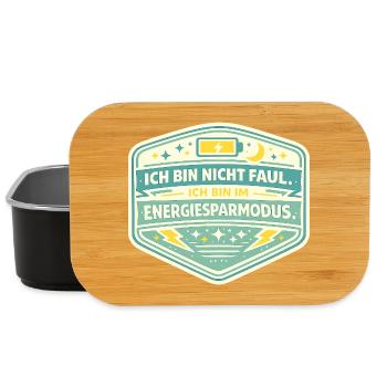 I'm in power saving mode - Lunch Box - black - Front