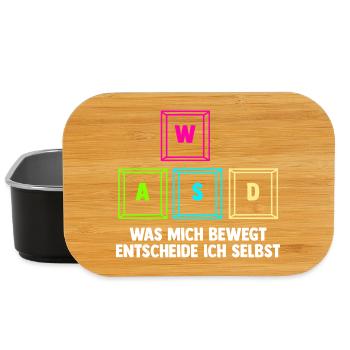 Zocken Computerspieler Zocker Gaming Gamer - Lunch Box - Schwarz - Vorne