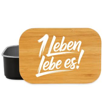 Du hast nur ein Leben – Lebe es - Lunch Box - Schwarz - Vorne