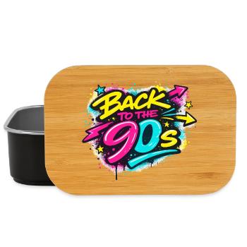 Back to the 90s Neon Graffiti - Lunch Box - Schwarz - Vorne