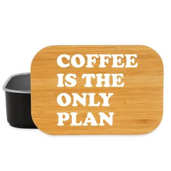 Coffee is the only plan - Lunch Box - black - Front