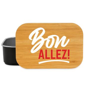 Bon Allez Humour Français Résignation - Boîte à goûter - noir - Devant