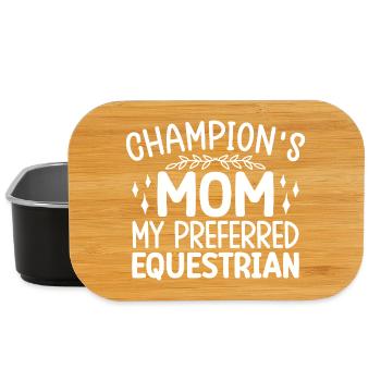 Hobby Horse Rider MOm Preferred Equestrian English - Lunch Box - black - Front