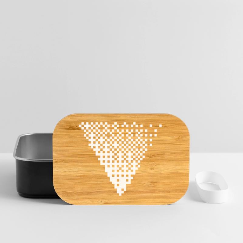 Triangular Halftone Pixel Grid Lunch Box