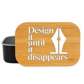 Logo Designer Design It Until It Brand Designer - Lunch Box - black - Front