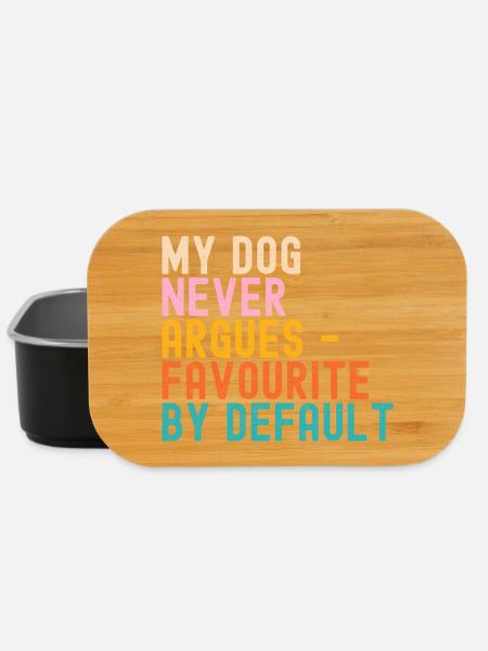 Dogs My Dog never argues - Lunch Box - black