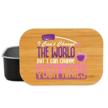 Nageldesigner Nageldesignerin Kosmetik Nagelstudio - Lunch Box - Schwarz - Vorne