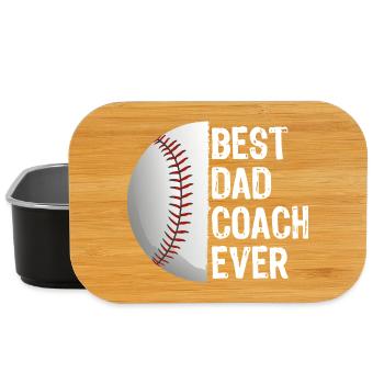 Bester Vater-Trainer aller Zeiten Baseball-Tee - Lunch Box - Schwarz - Vorne