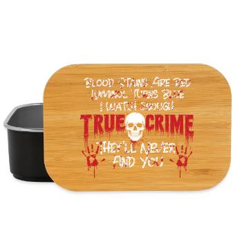 True Crime Never Find You Forensics Mystery - Lunch Box - black - Front
