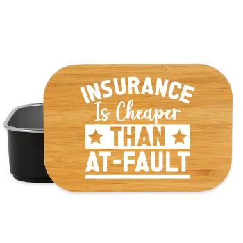 Insurance Agent Costume Cheaper Than At-Fault - Lunch Box - Schwarz - Vorne