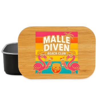 Malle Diven Beach Club Flamingo Mallorca Party - Boîte à goûter - noir - Devant
