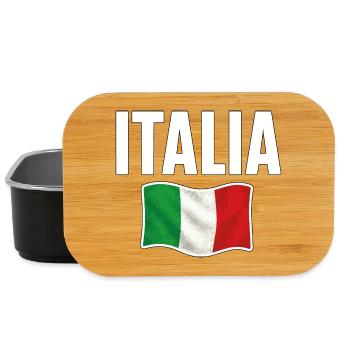 Italia Flagge Souvenir Design - Lunch Box - Schwarz - Vorne