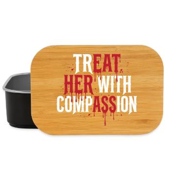 Behandle sie mit Mitgefühl - Lunch Box - Schwarz - Vorne