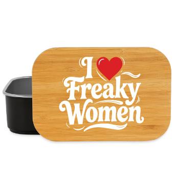 I Heart Freaky Women Tee - Lunch Box - Schwarz - Vorne