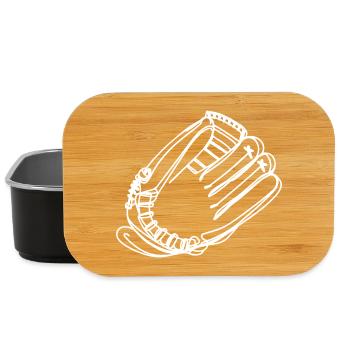 Baseball Handschuh Skizze - Lunch Box - Schwarz - Vorne