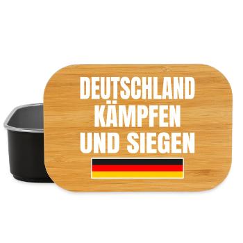 Deutschland Fan - Lunch Box - Schwarz - Vorne
