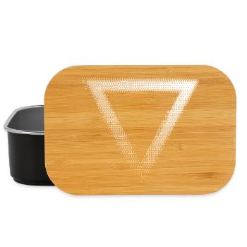 Triangle Geometric Emblem - Lunch Box - black - Front