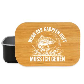 Karpfen Angeln - Lunch Box - Schwarz - Vorne
