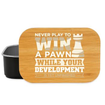 Schach Schachspieler Schachbrett - Lunch Box - Schwarz - Vorne