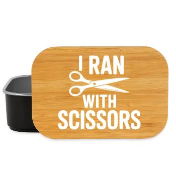 I Ran With Scissors - Lunch Box - black - Front