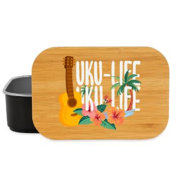 Funny Ukulele Designs and Sayings - Lunch Box - black - Front