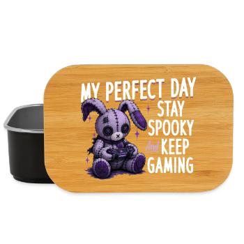Pastel Goth Soft Goth Gaming Gamer - Lunch Box - black - Front