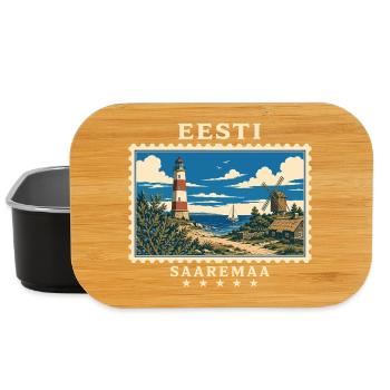 Estland Saaremaa Vintage Reisemarke - Lunch Box - Schwarz - Vorne
