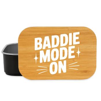 Baddie Mode On - Lunch Box - black - Front