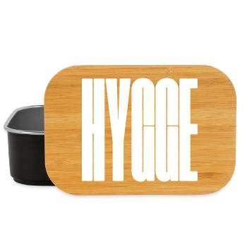 Hygge Bold Wordmark Grafik-T-Shirt - Lunch Box - Schwarz - Vorne